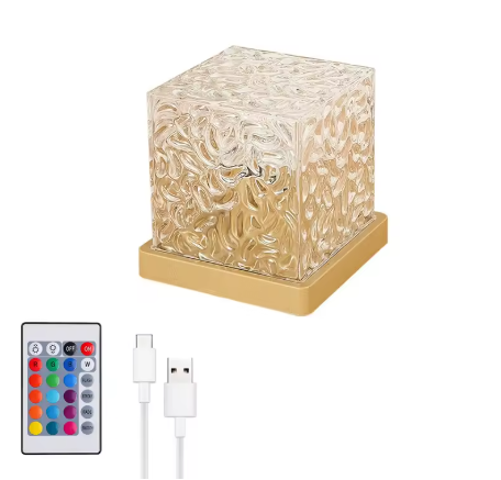 Lámpara con mando a distancia y cable USB-C